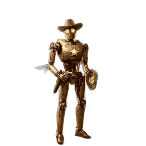 robot, weapon, staff, jewelry transparent PNG cut-out
