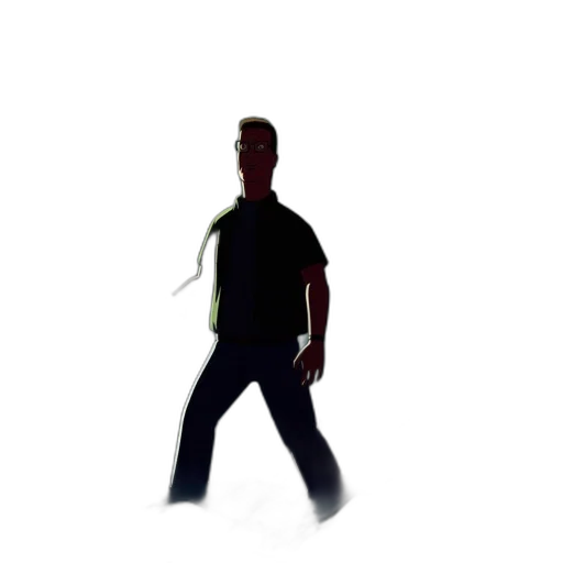 staff, creature, hair, robot transparent PNG cut-out