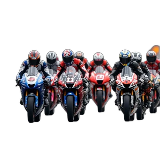 group, professional, motorcycle, racers transparent PNG cut-out