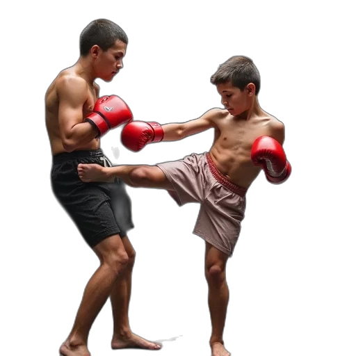 photorealistic, young, boy, kicks transparent PNG cut-out