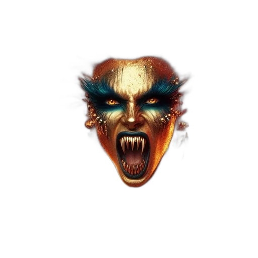mask, face, creature, staff transparent PNG cut-out