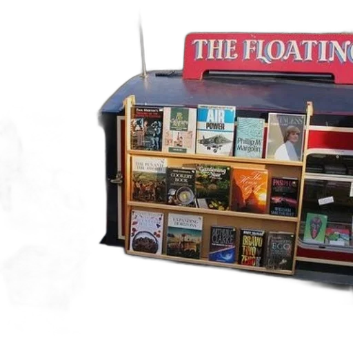 furniture, floating, bookstore, variety transparent PNG cut-out