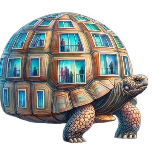 animal, building, umbrella, concept art transparent PNG cut-out