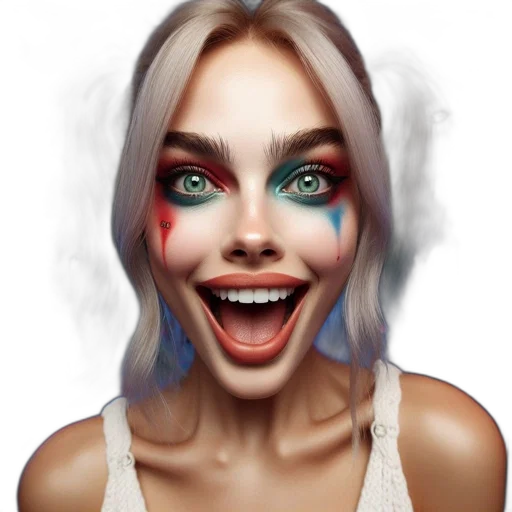 face, mask, creature, fantasy art transparent PNG cut-out