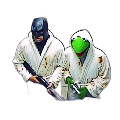 jacket, mask, weapon, staff transparent PNG cut-out