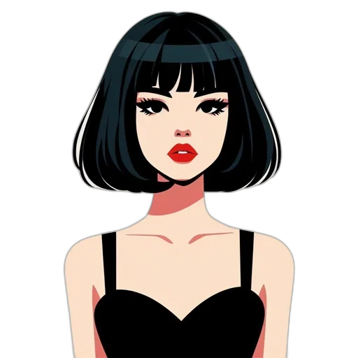 dress, face, jewelry, hair transparent PNG cut-out