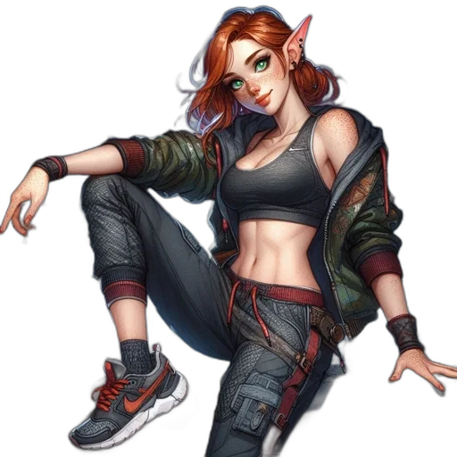 jacket, concept art, cyberpunk, fantasy art transparent PNG cut-out