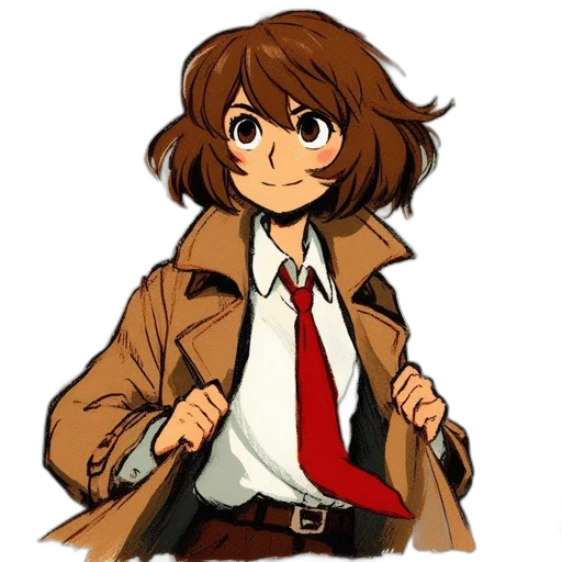 jacket, staff, weapon, face transparent PNG cut-out