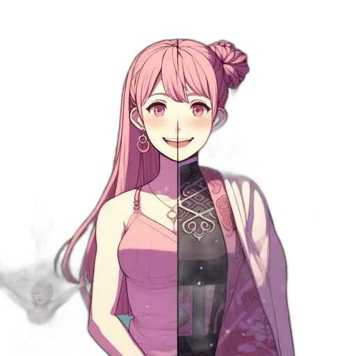dress, staff, mask, face transparent PNG cut-out