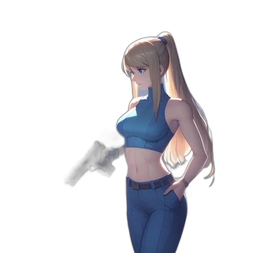 weapon, staff, dress, robot transparent PNG cut-out