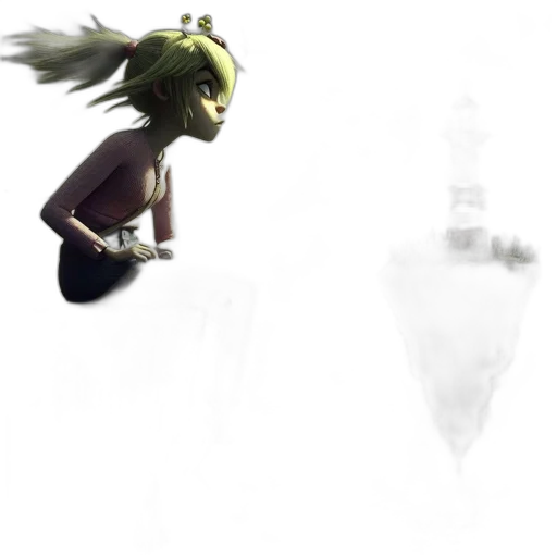 creature, dragon, staff, weapon transparent PNG cut-out
