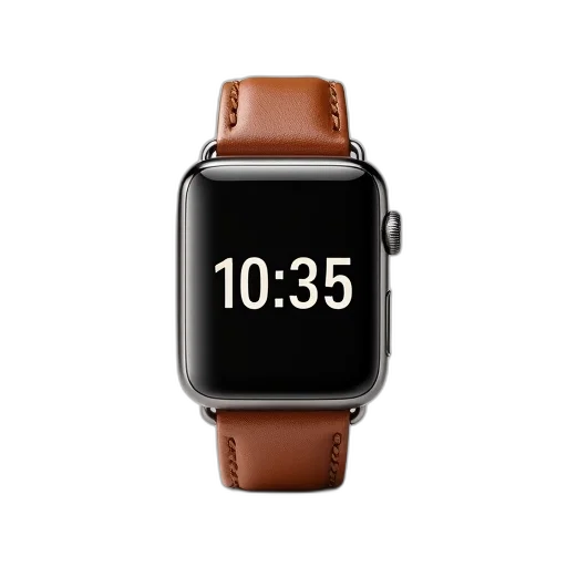 modern, smartwatch, black, digital transparent PNG cut-out