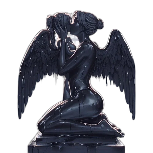 concept art, fantasy art, 3d render, statue transparent PNG cut-out