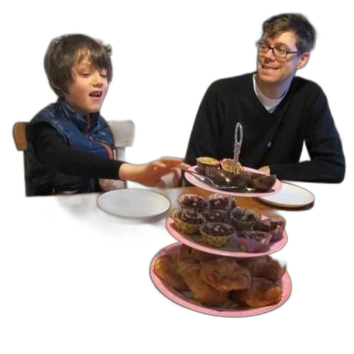 food, man, boy, sit transparent PNG cut-out