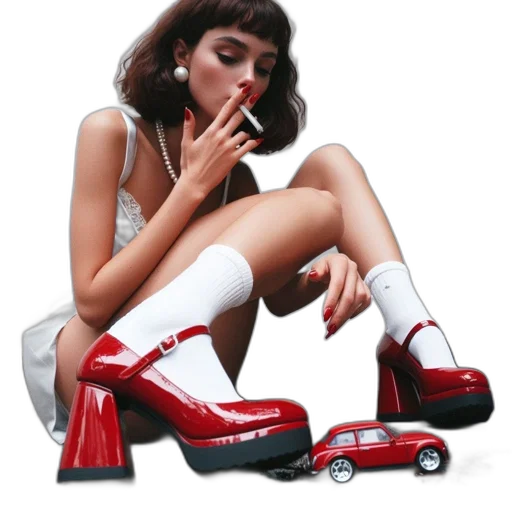shoes, car, photorealistic, concept art transparent PNG cut-out