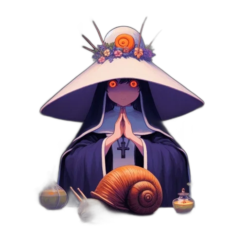 hat, creature, staff, mask transparent PNG cut-out