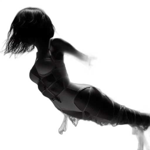 dress, hair, creature, robot transparent PNG cut-out
