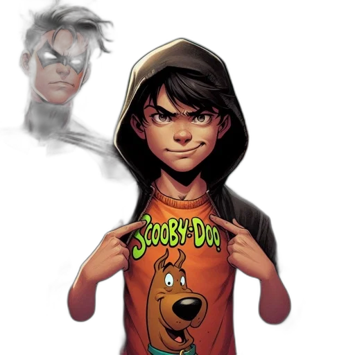 face, mask, creature, comic book art transparent PNG cut-out