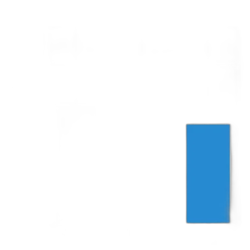blue, bar, chart, titled transparent PNG cut-out