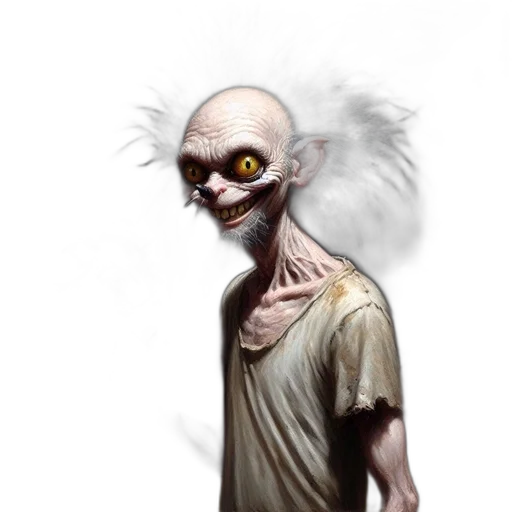 creature, face, mask, staff transparent PNG cut-out