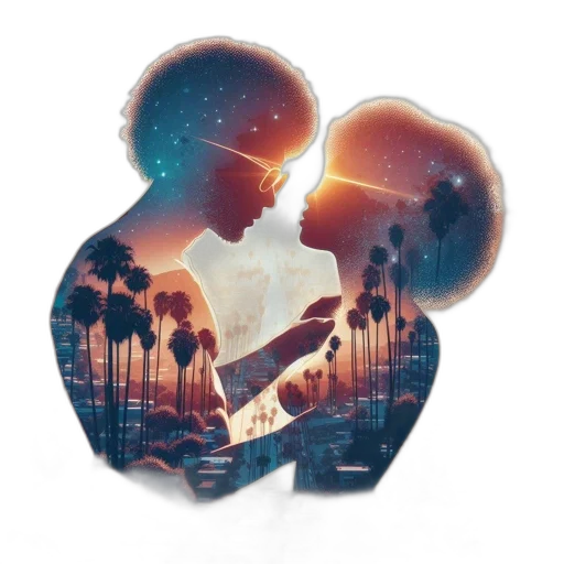 watercolor, concept art, pixel art, vaporwave transparent PNG cut-out