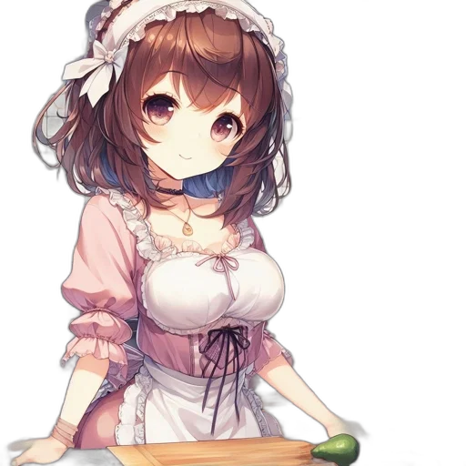 dress, staff, food, hat transparent PNG cut-out