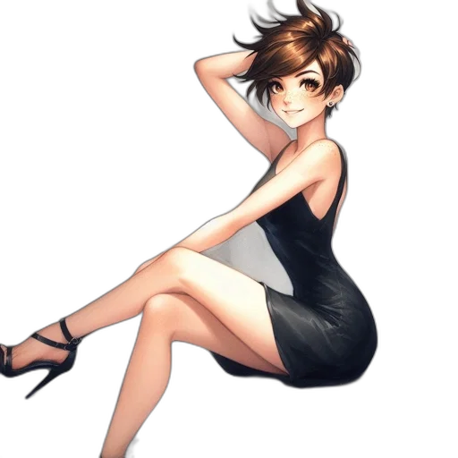 dress, shoes, staff, concept art transparent PNG cut-out