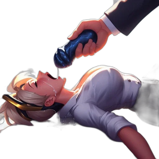 weapon, staff, bottle, robot transparent PNG cut-out