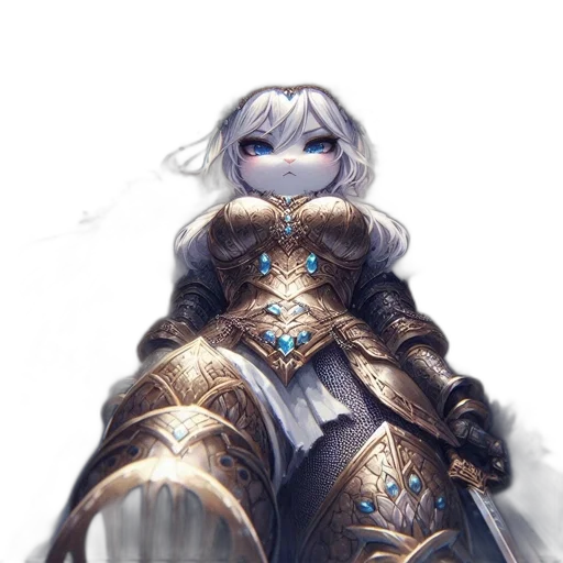 sword, dress, crown, staff transparent PNG cut-out
