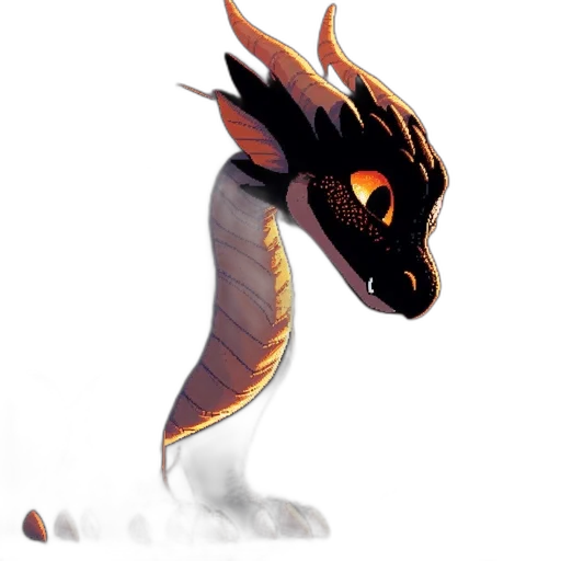 dragon, creature, staff, animal transparent PNG cut-out