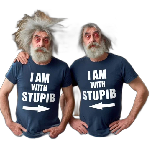 two, older, men, matching transparent PNG cut-out