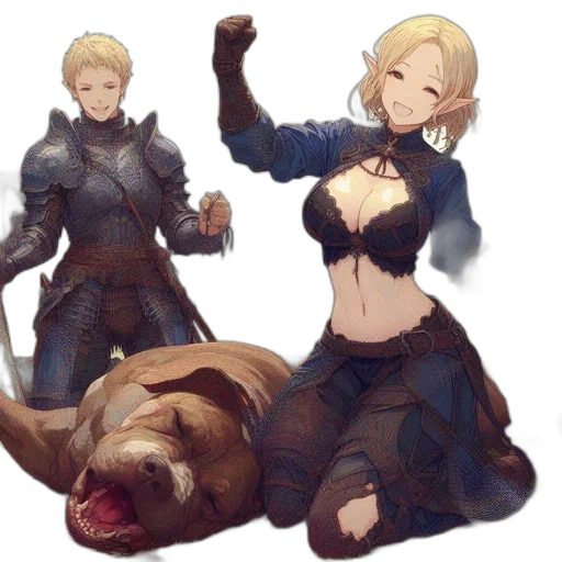 animal, weapon, staff, creature transparent PNG cut-out