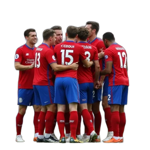 staff, cardiff, players, celebrate transparent PNG cut-out