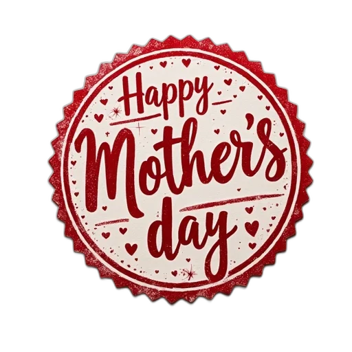 stamp, words, mothers, day transparent PNG cut-out
