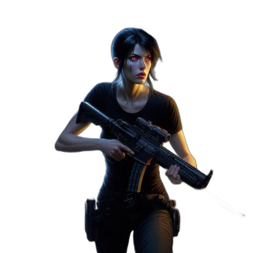 weapon, staff, face, concept art transparent PNG cut-out