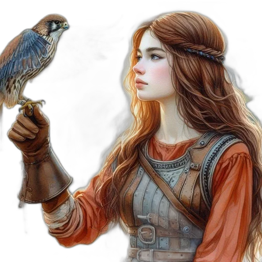 fantasy art, concept art, photorealistic, watercolor transparent PNG cut-out