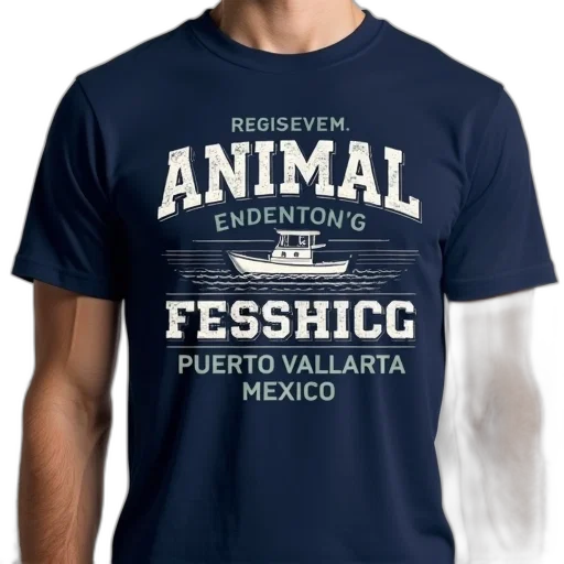 navy, blue, t-shirt, graphic transparent PNG cut-out
