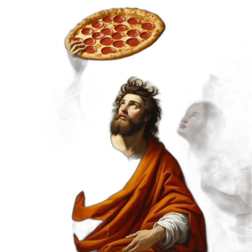 food, crown, concept art, photorealistic transparent PNG cut-out