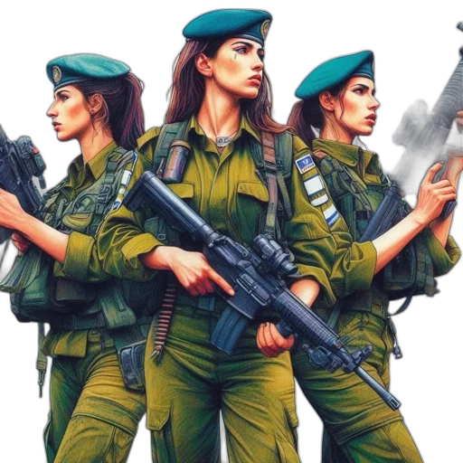 concept art, comic book art, three, female transparent PNG cut-out