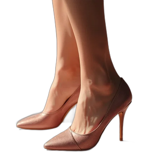 shoes, dress, 3d render, concept art transparent PNG cut-out