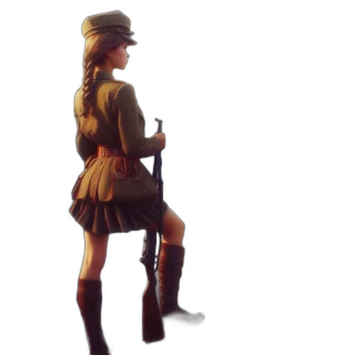 staff, hat, weapon, dress transparent PNG cut-out