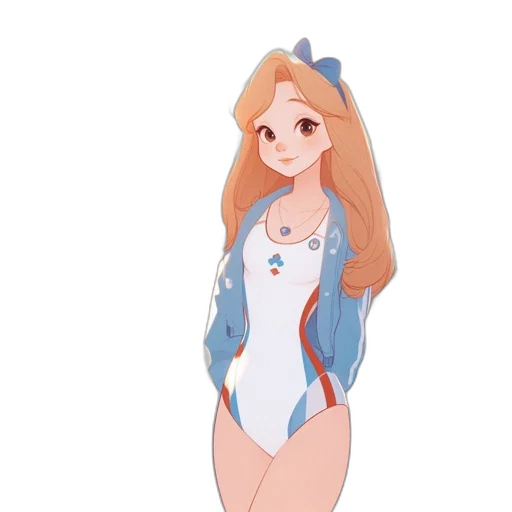 dress, cartoon, anime, concept art transparent PNG cut-out