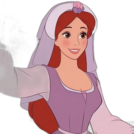 dress, crown, face, staff transparent PNG cut-out