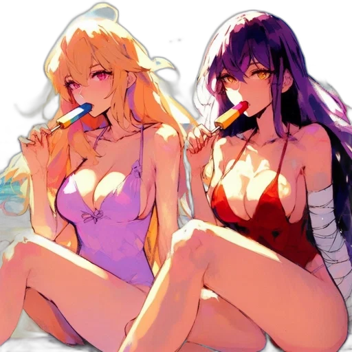 anime, pixel art, concept art, vaporwave transparent PNG cut-out
