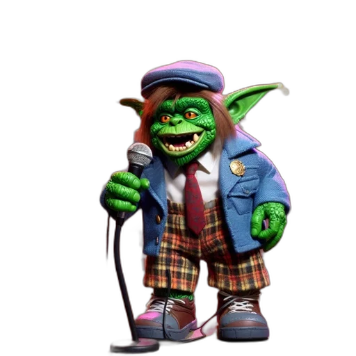 staff, creature, jacket, 3d render transparent PNG cut-out