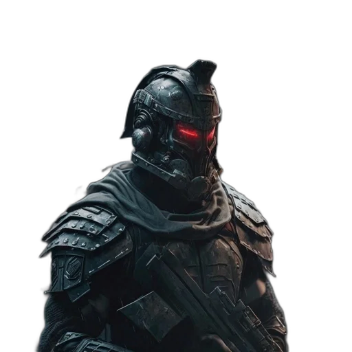 mask, robot, face, weapon transparent PNG cut-out
