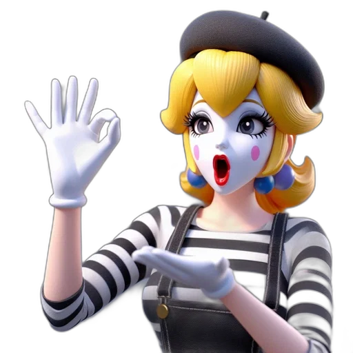 face, mask, staff, 3d render transparent PNG cut-out
