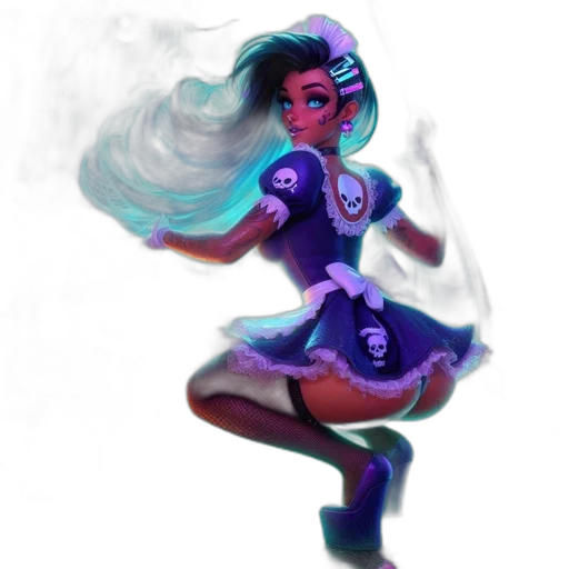 dress, staff, concept art, fantasy art transparent PNG cut-out