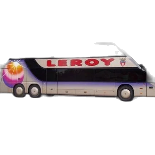 leroy, bus, colorful, design transparent PNG cut-out