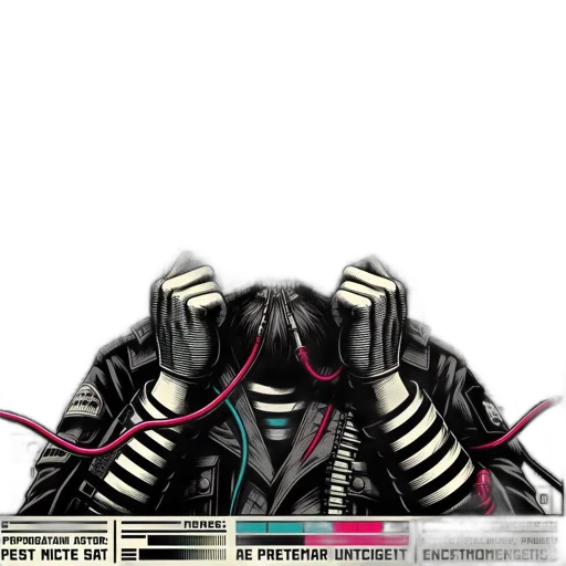 jacket, mask, robot, creature transparent PNG cut-out